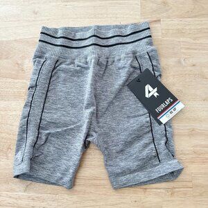 NWT Fourlaps Aero Seamless Shorts Gray Heather‎ XS/S NEW